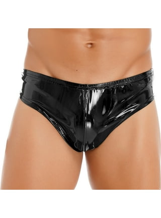 3Pcs Women Men Shiny Satin Glossy Wet Look Knickers Briefs Underwear Panties