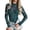 Blue, variant on St. Patrick's Day Long-Sleeved Bodysuits for Women See Through Green Irish Printed Romper Women Fashion