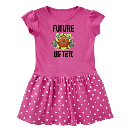 

Inktastic Weightlifting Funny Future Lifter Gift Toddler Girl Dress