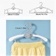 thumbnail image 2 of HGYZE Perchas para armario de bebé, ultrafinas, antideslizantes y extensibles, para ropa de recién nacido, 20 piezas de regalo gris, percha ajustable para niños para niñas, niños, niños pequeños, 2 of 5
