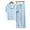 Blue, variant on uublik Pajamas for Women Short Sleeve Button Down Sleepwear Nightwear Soft Pjs Lounge Sets