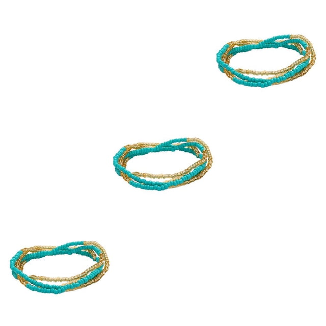 Cuentas Cadena de cintura Qarigey Estilo simple Accesorio de moda Playa al aire libre 3piezas