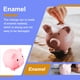 thumbnail image 5 of Toystoory Piggy Bank Enamel Animal Large Capacity Coin Money Plug Screw Bank Plastic Box Storage Lightweight Saving Money with Case Type3 NO3, 5 of 6