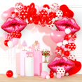 thumbnail image 3 of Balloons YOTHORN Big Red Lip, papel de aluminio para fiestas, 30 cm, 6 unidades, 3 of 7