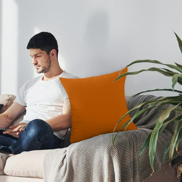 Xihbxyly Almohada de Terciopelo Escandinava, Color Naranja