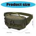 thumbnail image 3 of Travel Sports Bags Fishing Chest Bag Outdoor Fishing Scratchproof Bag Splashproof Waist Bag Waist Pack Portable Khaki, 3 of 5