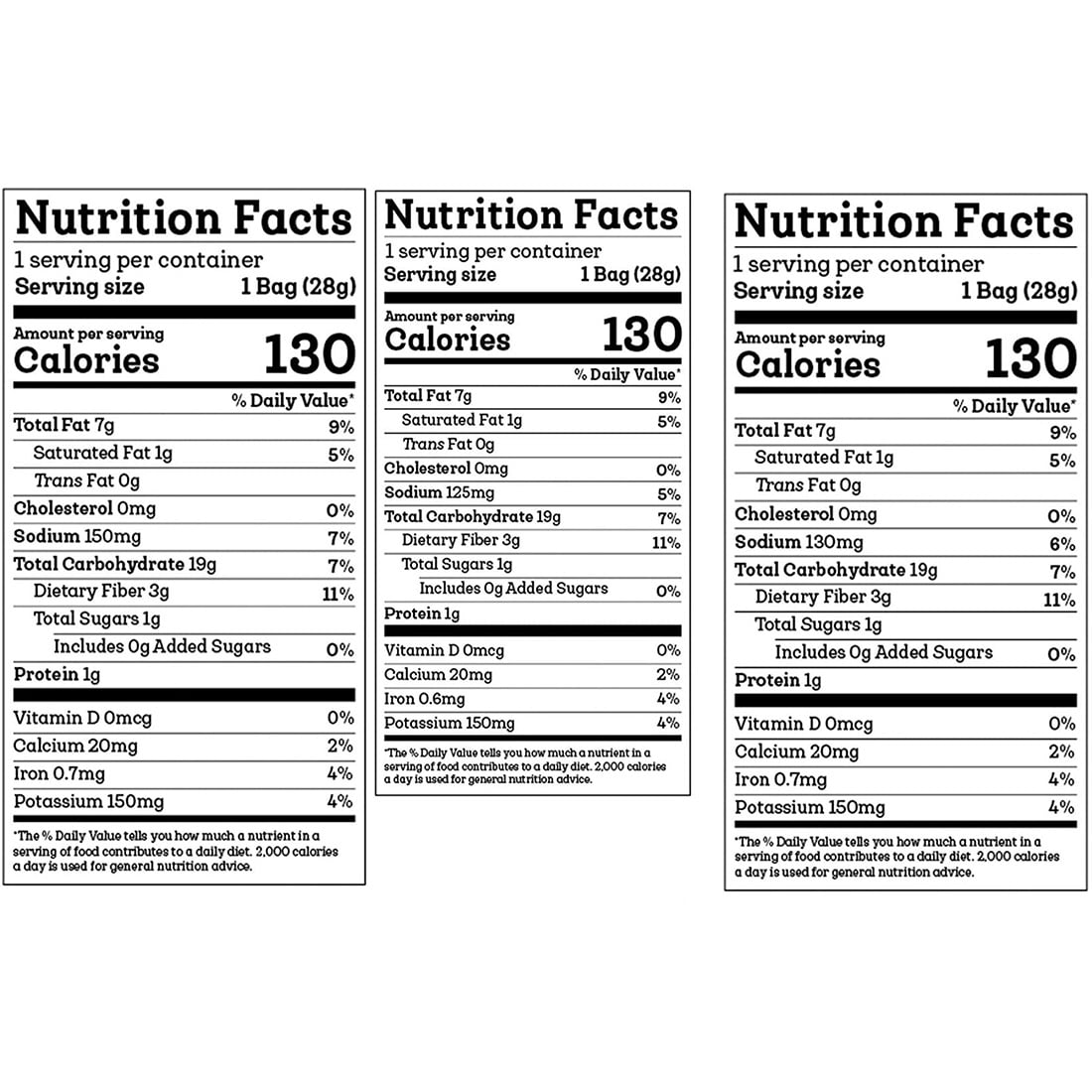 Siete Grain Free Variety Tortilla Chips, 1 Ounce (14 Count)