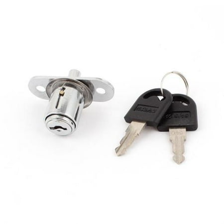 - 38mm High Cabinet Drawer Toolbox Cupboard Security Metal Cam Lock w 2 Keys