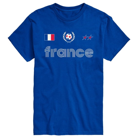 Instant Message - France Soccer Jersey Short Sleeve Graphic T-Shirt
