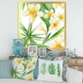 thumbnail image 3 of Designart 'Yellow Flowers and Tropical Foliage X' Traditional Framed Art Print, 3 of 4