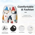thumbnail image 3 of Gukieu School Cute Gnomes Print Men's Double Layer Sports Swim Trunks, Quick Dry Adjustable Waist Swim Shorts Swimwear-3X-Large, 3 of 6