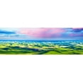 thumbnail image 2 of McLoughlin, James 18x9 White Modern Wood Framed Museum Art Print Titled - Farmscape Panorama II, 2 of 4