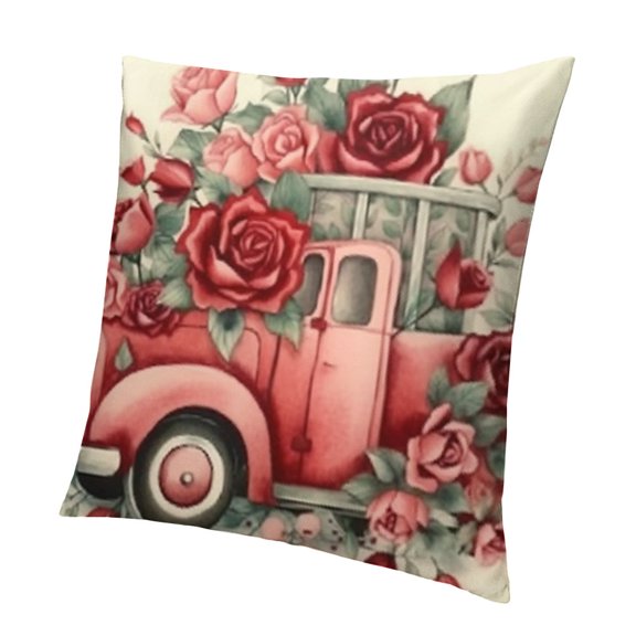 Decorative Throw Pillow Covers, Rose Flower Decor, More Home Decoration for Sofa Couch
