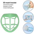 thumbnail image 4 of Support de Masque 3D, Lot de 5 Supports de Masque Réutilisables pour Protection des Rouges à Lèvres, Support Respirant de Sécurité, Améliore l'Espace Respiratoire, 4 of 7