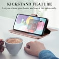 thumbnail image 5 of Dteck Folio Wallet Case For Samsung Galaxy A51Model SM-A515 (not Fit A51 5G), [ 9 Cedit Card Slots & Cash Pocket] Soft PU Leather Magnetic Case with Stand, Multi-function Purse Phone Case, Rosegold, 5 of 9