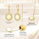 thumbnail image 4 of Pendientes Colgantes BOUTIQUELOVIN Chapados en Oro 14K con Circonita para Mujer, 4 of 6