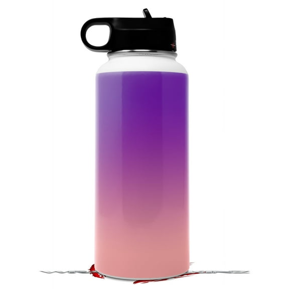 Skin Wrap Decal compatible with Hydro Flask Wide Mouth Bottle 32oz Smooth Fades Pink Purple (BOTTLE NOT INCLUDED)
