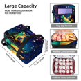 thumbnail image 3 of Frog Double Layered Insulated Refrigerated Lunch Bag with Two Compartments - Large Capacity Hand Carry Meal Bag - 7.1x11.4x16.1 Inches, 3 of 6