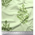 thumbnail image 1 of Soimoi Poly Georgette Fabric Leaves & Floral Block Decor Fabric Printed Yard 42 Inch Wide, 1 of 3