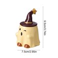 thumbnail image 4 of DefiDgd Ghost Shaped Ceramic Mug with Witch Hat Lid,Cute Novelty Ghost Water Cup,Decorative Drinkware for Novelty Office Desk Party Home Daily Drinking Use(F), 4 of 7
