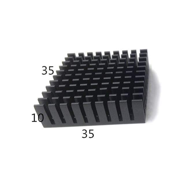 Aluminum Heatsink Radiator Heat sink for Electronic IC Chip RAM MOS Dynatron Raspberry Pi Cooling With Thermal Conductive Tape 35x35x10mm