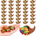 thumbnail image 1 of 60 Pcs Kit d'Artisanat Cornucopia de l'Action de Grâce Mini Charmes en Résine Flatback pour Décoration de Table d'Automne, 1 of 7