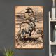 thumbnail image 2 of Placa Metal Vintage Pintura Hierro Rectangular Arte Pared Del 20x30cm, 2 of 9