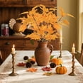 thumbnail image 5 of hengsof Fall Thanksgiving Artificial Maple Leaves Branches, Fake Autumn Floral Pumpkin Picks, Faux Silk Fall Leaves Stems Bundles for Halloween Home Indoor Outdoor Arrangement, 5 of 6