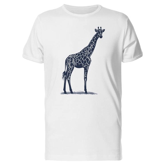 Single Giraffe Standing Tall Tee Men's -Image by Shutterstock