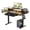 Brown, variant on Sioweci Standing Desk, 48x24 Inch Adjustable Sit Stand Desk with Bookshelf & Monitor Stand, Standing Gaming Desk with LED Light Strip, Stand up Desk for Home Office