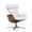 Baja White, variant on Jennifer Taylor Home Jovan 31.5" Mid-Century Modern Genuine Leather Recliner Lounge Chair, Porcelain White Leather