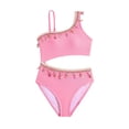 thumbnail image 4 of JFOPQVSM Girls Comfortable Breathable Skin Friendly Sleeveless Swimsuit Fashionable Strap Swimsuit, 4 of 7