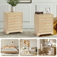 thumbnail image 3 of Wirrytor 3 Drawer  for Bedroom , Farmhouse Dresser with Storage Chests of Drawers with Full Extension Drawer Slides, Rustic Style, 3 of 9