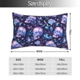 thumbnail image 2 of KLL Blue Skull Crystal Pillow Covers Envelope Closure,Super Soft and Cozy Fuzzy Fleece Pillow Case Cover (No pillow core） 14"x20", 2 of 5