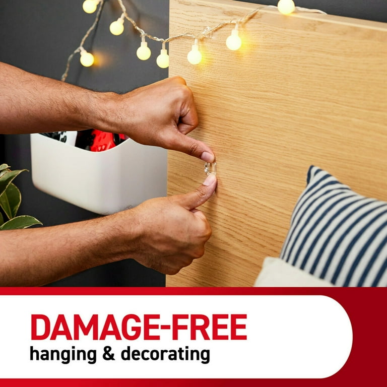 結婚祝い Command Clear Small 42 Pack, Mega Hooks Mini Damage-Free 建築金具