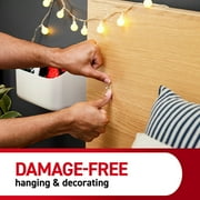 Command Mini Wall Hooks, Clear, Damage Free Decorating, Six Hooks and Eight Command Strips