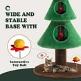 Amolife 63" Christmas Cat Tree Tower Condo with Balls & Cat Teaser