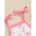 thumbnail image 5 of Bagilaanoe Newborn Baby Girls Summer One-pieces Print Sleeveless Jumpsuit Shorts 6M 12M 2T 3T 4T 5T Kids Romper Casual Clothing, 5 of 7