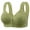 Green, variant on Womens Comfort First Wireless Bra - Smoothing Front Hook & Wide Side Boning, Plus Size 1X-3X (Lightweight Beige/Charcoal)