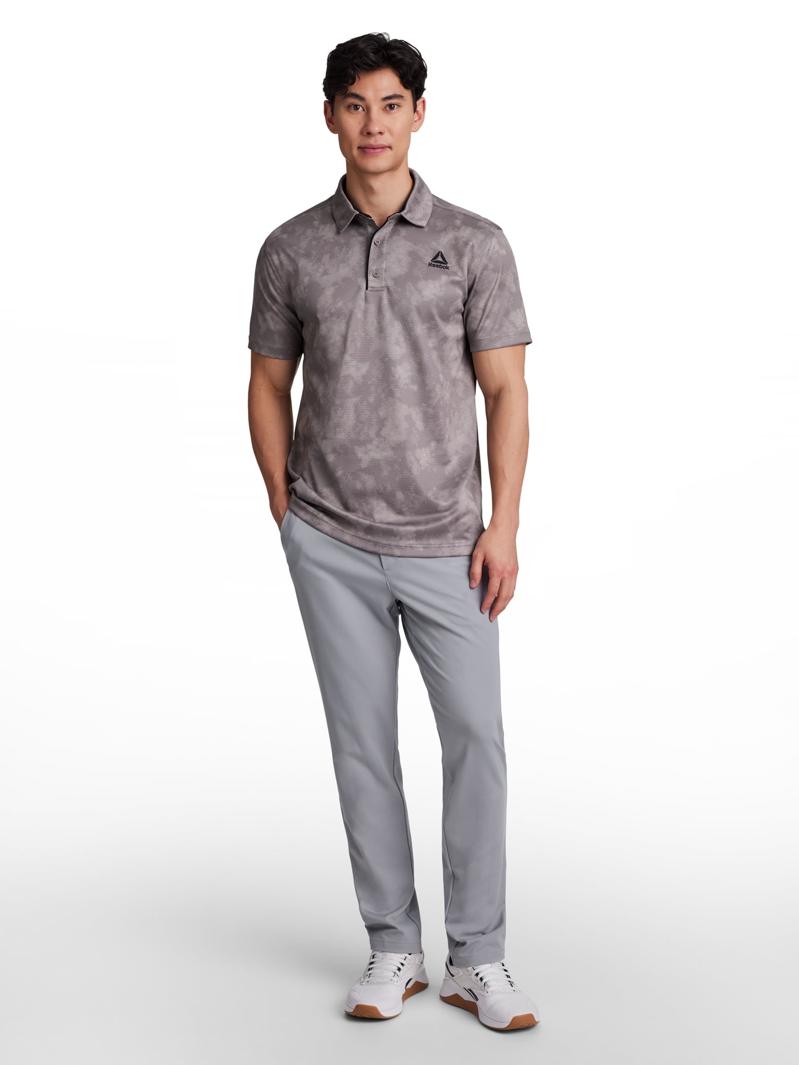 Reebok Men's and Big Men's Performance Polo Shirt, Sizes XS-5XL