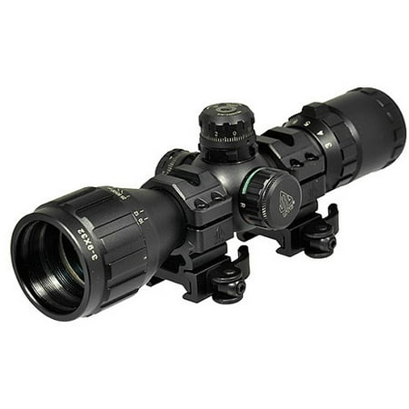 UTG 3-9X32 1" BugBuster Scope, AO, RGB Mil-dot, QD Rings