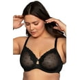 thumbnail image 3 of Curvy Couture Women's Plus Size Sheer Unlined Underwire Bra, Aruba Blue, 36DD, 3 of 8