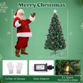 thumbnail image 3 of Costway 6 FT Christmas Tree Artificial Xmas Tree with 8 Lighting Modes 64 Warm LED Lights, 3 of 10