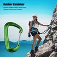 thumbnail image 2 of Ygjytge Moschettone In Alluminio Per Campeggio All'aperto Amaca Arrampicata Fibbia A Scatto (verde), 2 of 6