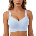 thumbnail image 4 of Teyfeniy Womens Jelly Bras Wireless Seamless Full Coverage Breathable Elastic Strap Solid Color Push Up Stretchy Comfy Bralettes Support Minimizer Bras, 4 of 7