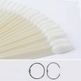 thumbnail image 3 of 50-piece Color Nail Practice Tools Scalloped Round Nail Show Palette (natural Colors), 3 of 5
