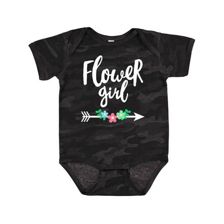 

Inktastic Flower Girl with Arrow and Flowers Gift Baby Girl Bodysuit