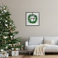 thumbnail image 3 of Stupell Industries Joy Wreath with Snow Holiday Painting Black Framed Art Print Wall Art, 24 x 24, 3 of 9