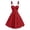 Red, variant on Christmas Dress for Women Sleeveless A-Line Swing Dresses Vintage Xmas Party Dress Gold 3XL