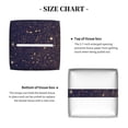 thumbnail image 5 of Zufioo Gold Black Glitter Tissue Box Cover, Tissue Box Cover Holder Square PU Leather for Bathroom Vanity, Countertops, Dressers, Night Stand, Parlors and Offices, 5 of 7